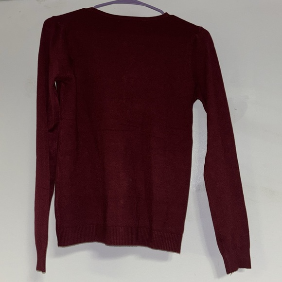 EVELIN Maroon Button Up Sweater - Picture 6 of 9